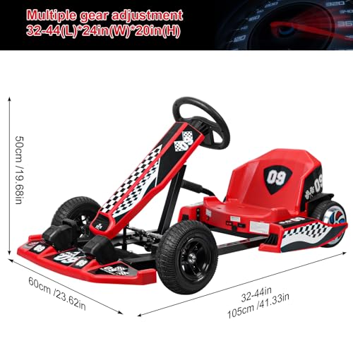 16 MPH 350W Motor Battery Powered Electric Drift Go Kart V7228
