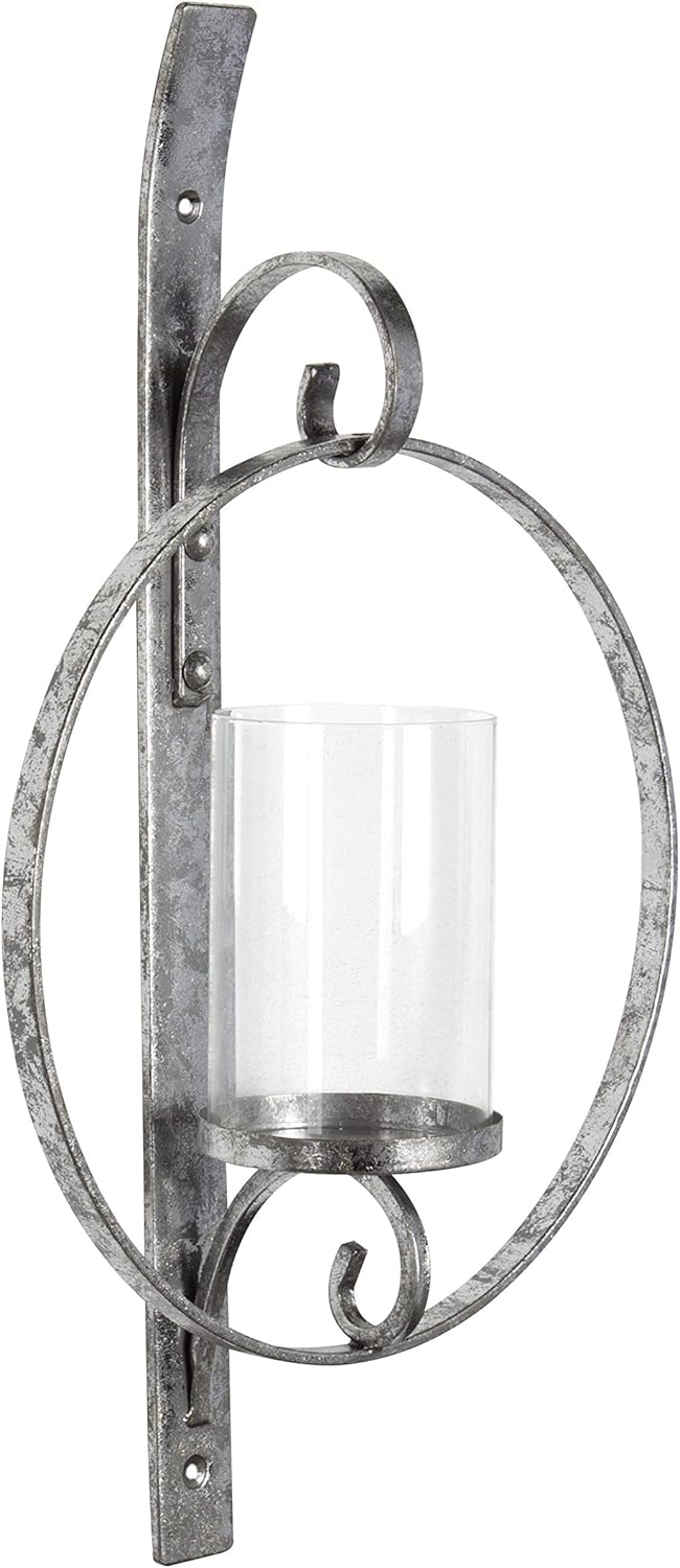 Gold Pack of 2 Metal Wall Candle Holder Sconce K97272