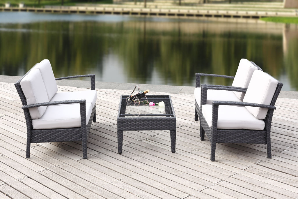 4 Piece Outdoor Set with Cushion E72147