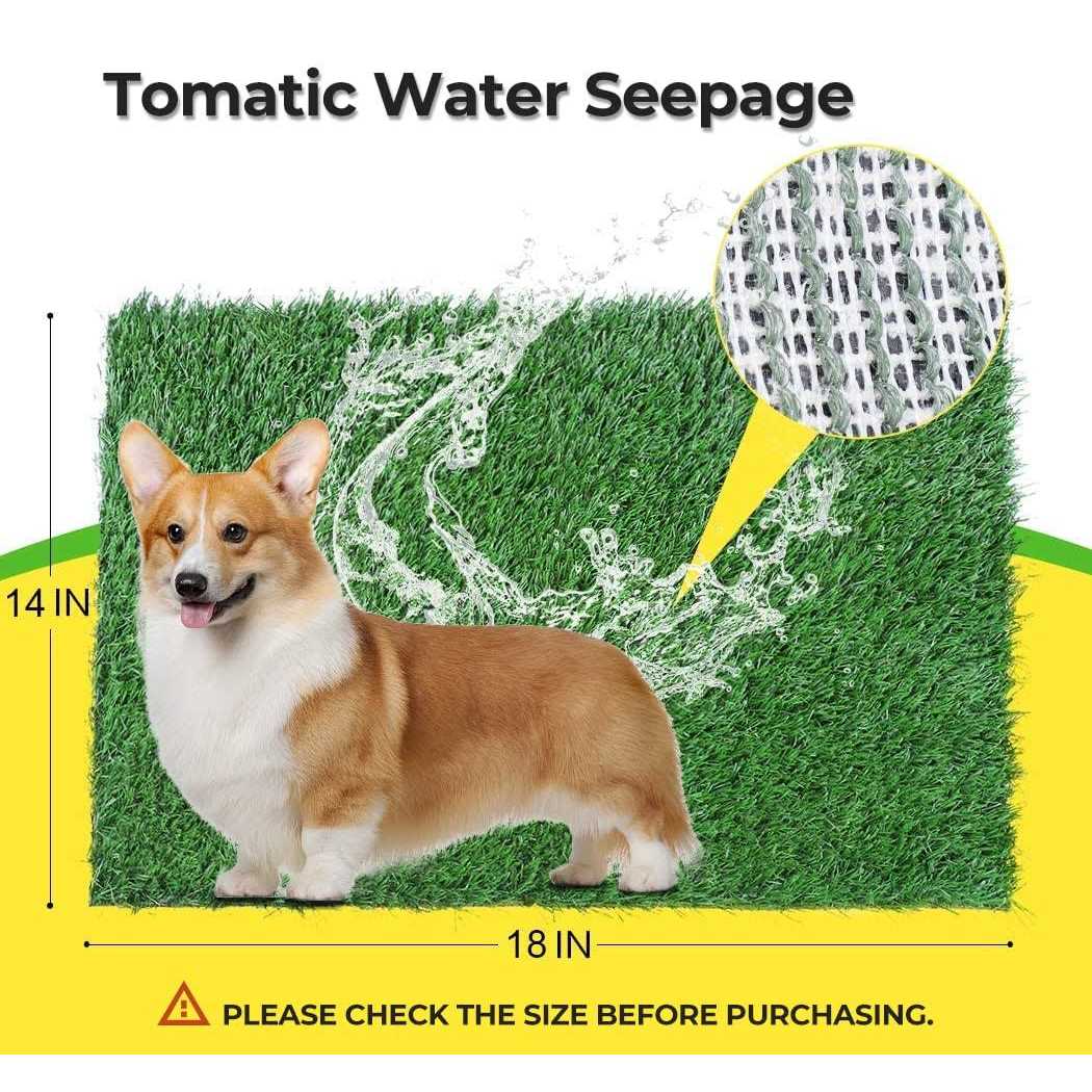 2-Pack Portable Washable Dog Grass Pad J962831