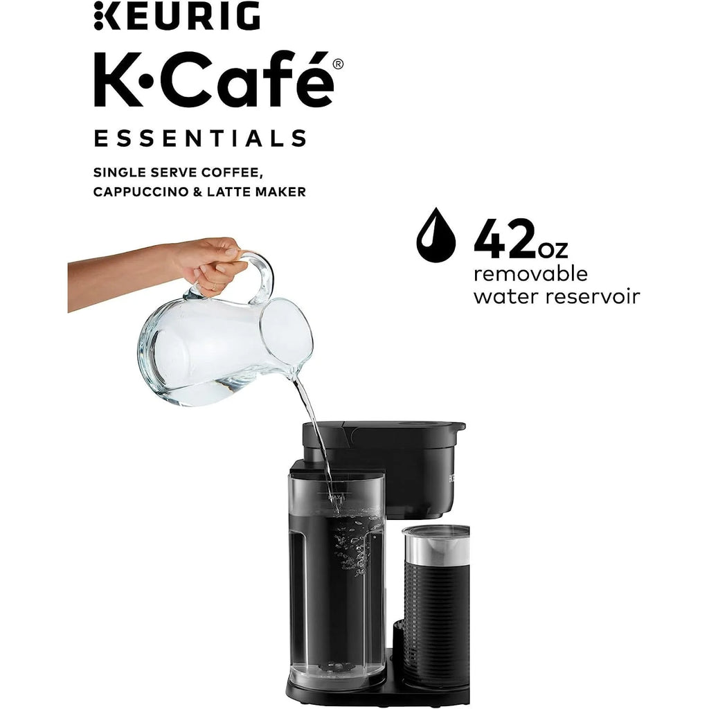 Black Single Serve Coffee Latte and Cappuccino Maker K6652
