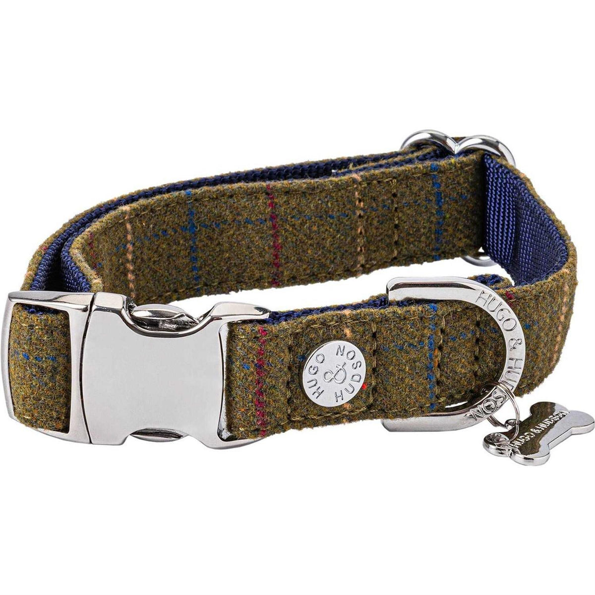 Tweed Dog Collar with Metal Buckle L592089