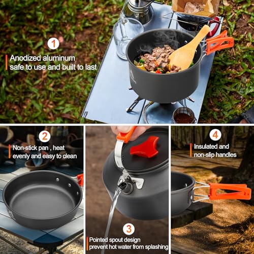 17 Pc Camping Cookware Kit C62673