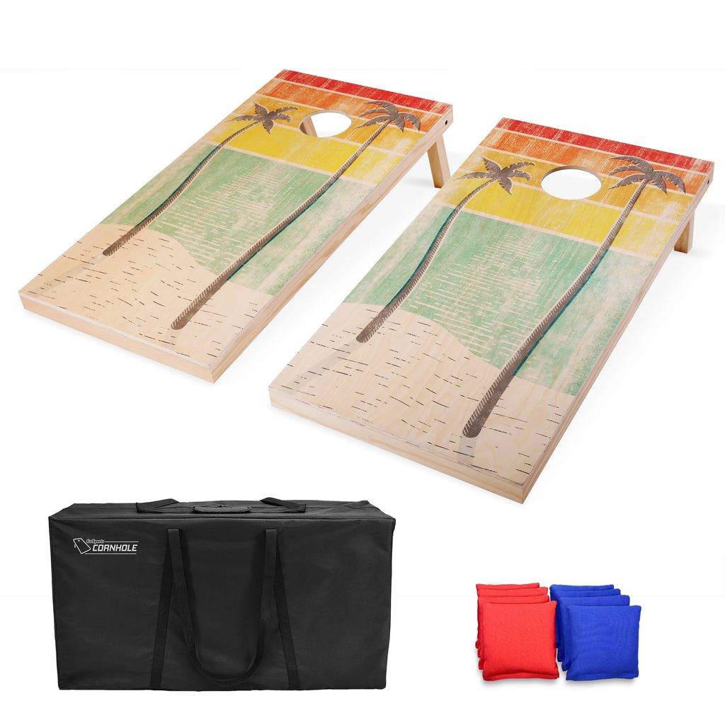 4'x2' Wood Cornhole Set E472537