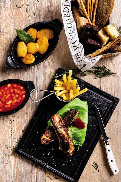 Black Dinner Plate 26cm W200