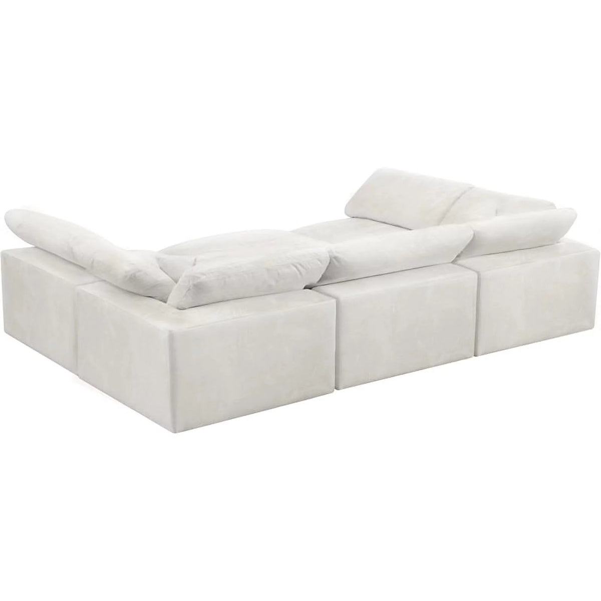 Cream Velvet Modular Sectional O30966