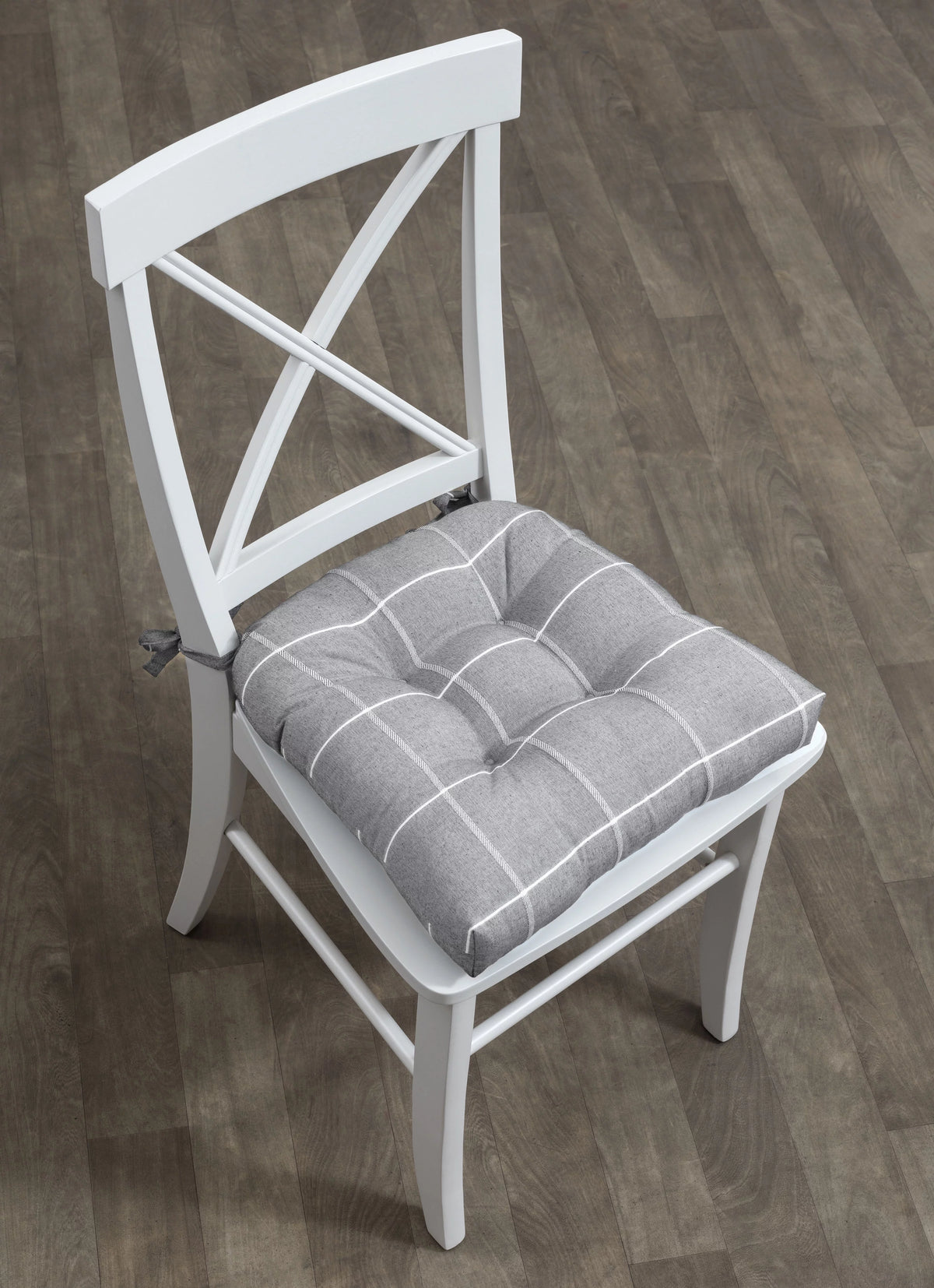Set of 2 Charcoal Chair Cushions Q422887