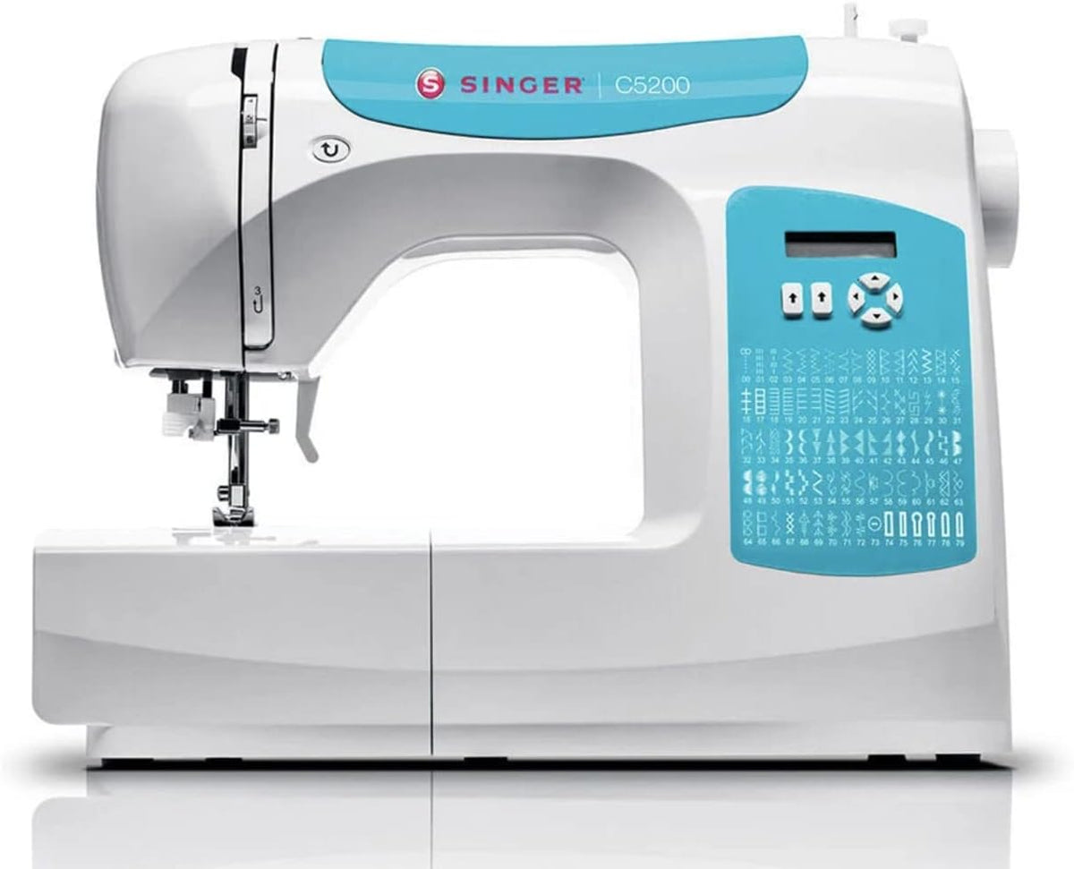Computerized Sewing Machine with 80 Built-in Stitches, LCD Screen, LED Lighting H552