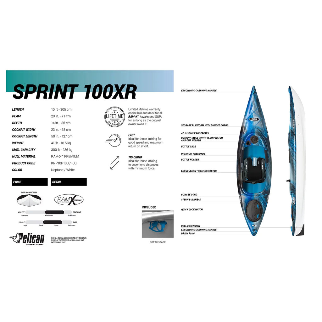 Sit-In Performance Kayak 10 ft H851236