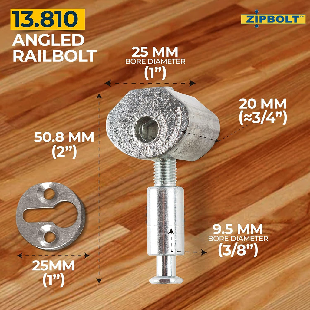 5 Pack Slipfix Railbolt F870