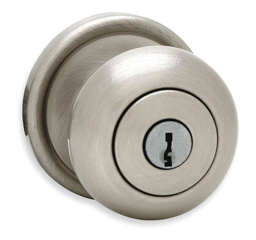Satin Nickel Knob Lockset C7263