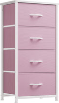 Pink 4 Drawer Fabric Dresser Q501997