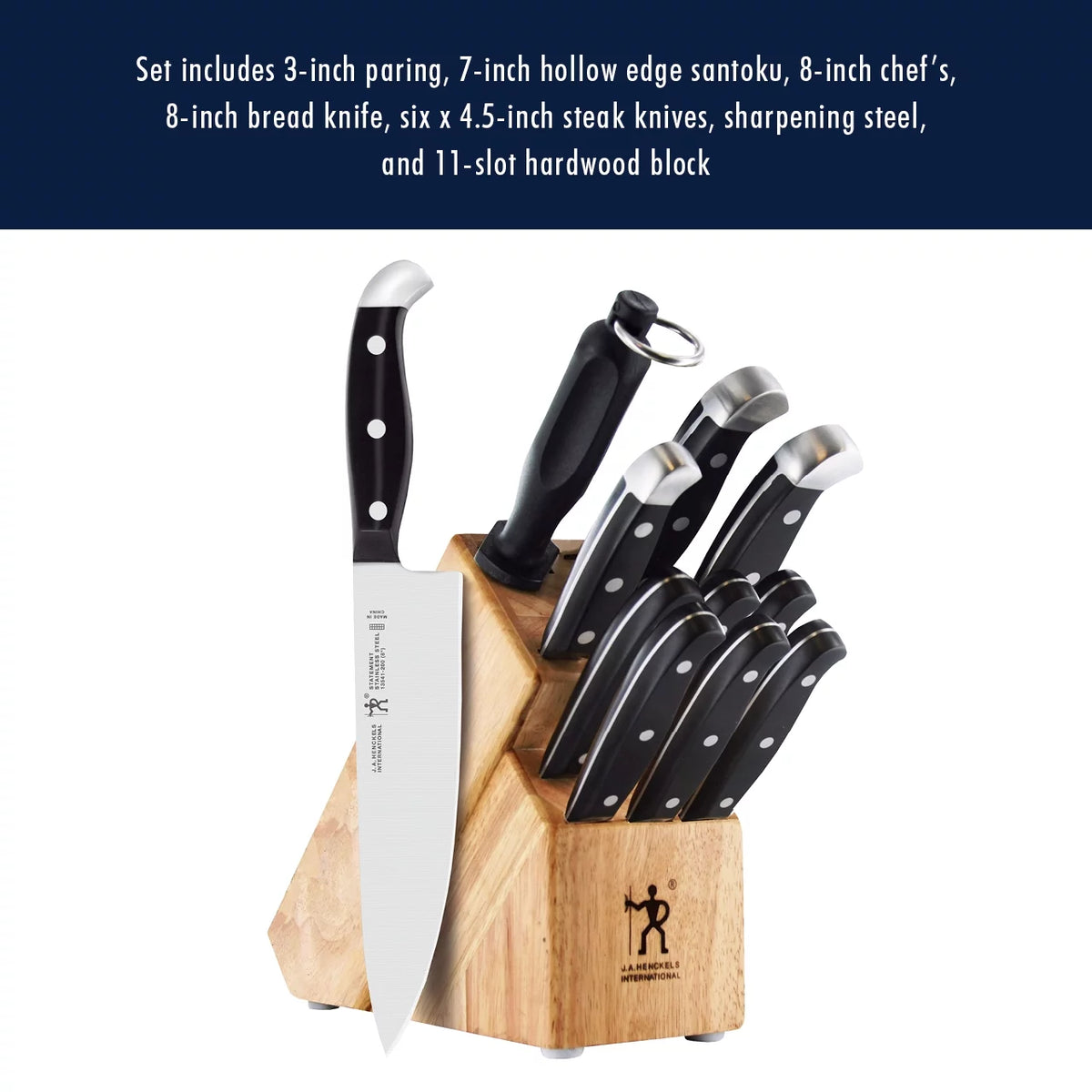 12-pc Knife Block Set A155583