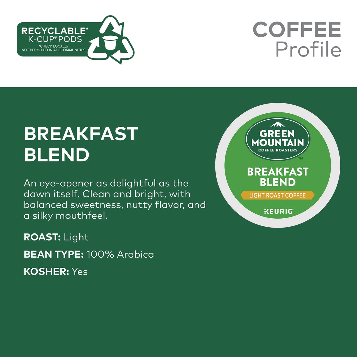 Light Roast K-Cup Coffee Pods, 24 Count Q7043