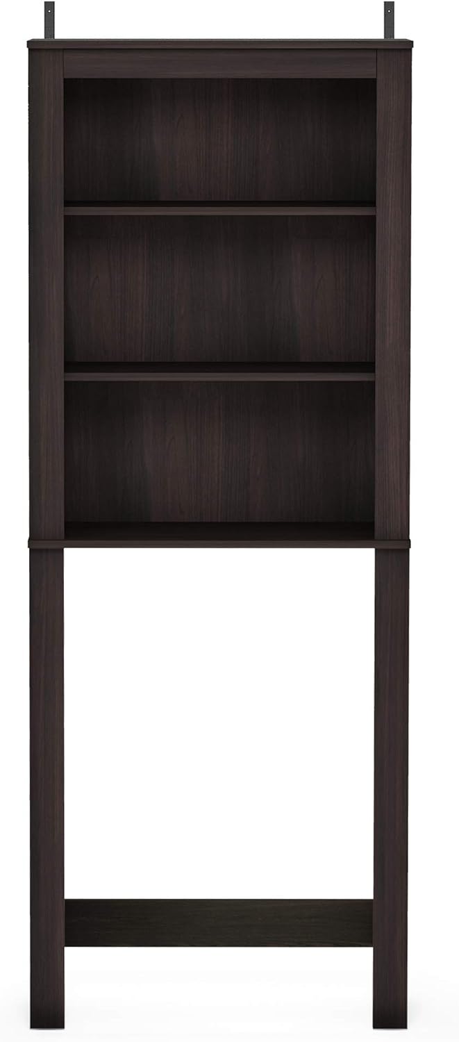 Espresso Louver Door Bath Cabinet D718