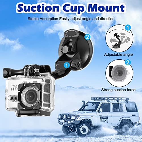 Action Camera Accessories Kit Black Silver M8628