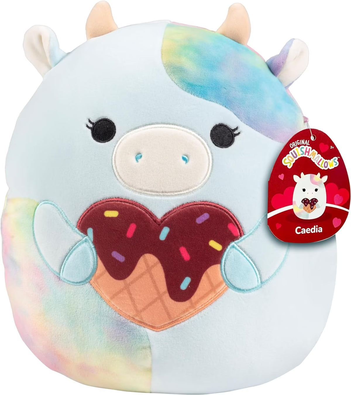 10" Blue Cow Plush Stuffed Animal Toy L866