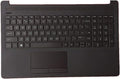 Black 15.6 Laptop Upper Case Palmrest Keyboard Touchpad Assembly U571