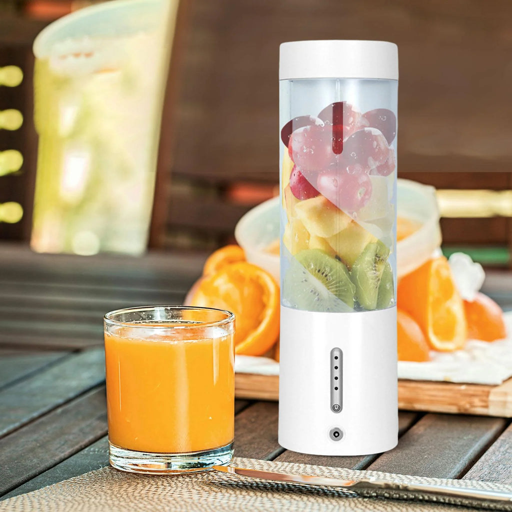 White Portable Handheld Electric Juicer Blender Q4794