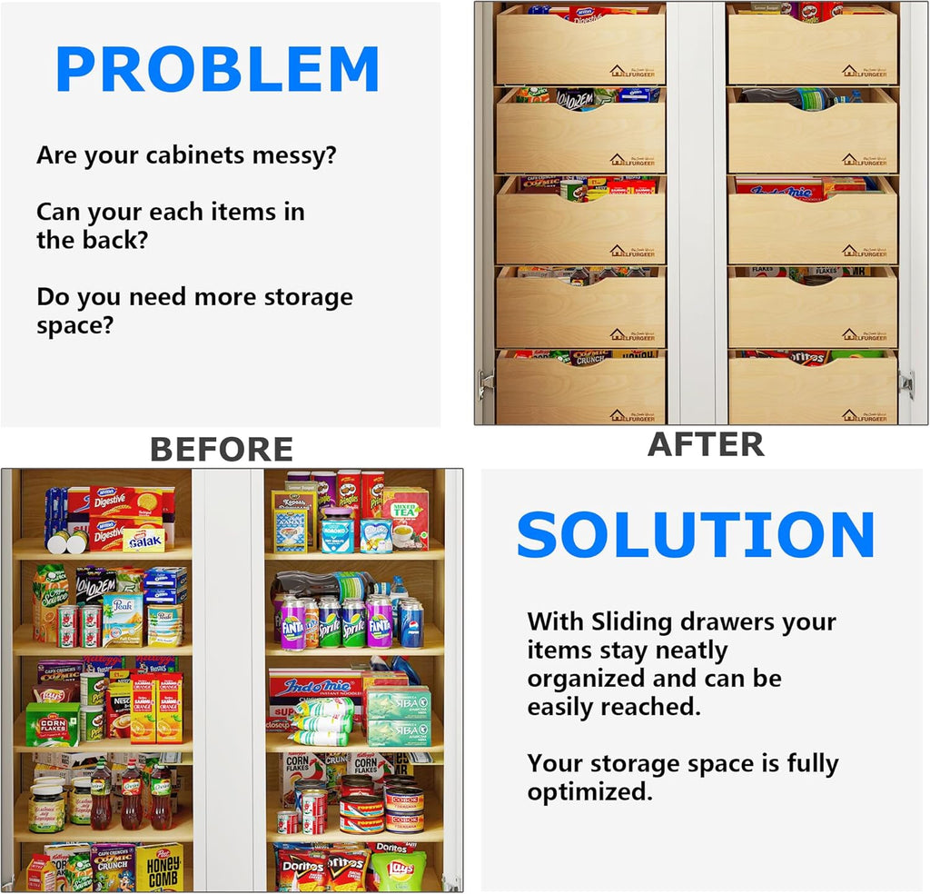 Pull Out Cabinet Organizer (32''W x 21''D) S863