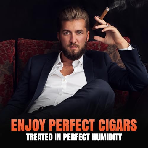 Cigar Humidor Humidifier with LCD Humidity & Temperature Display R6005