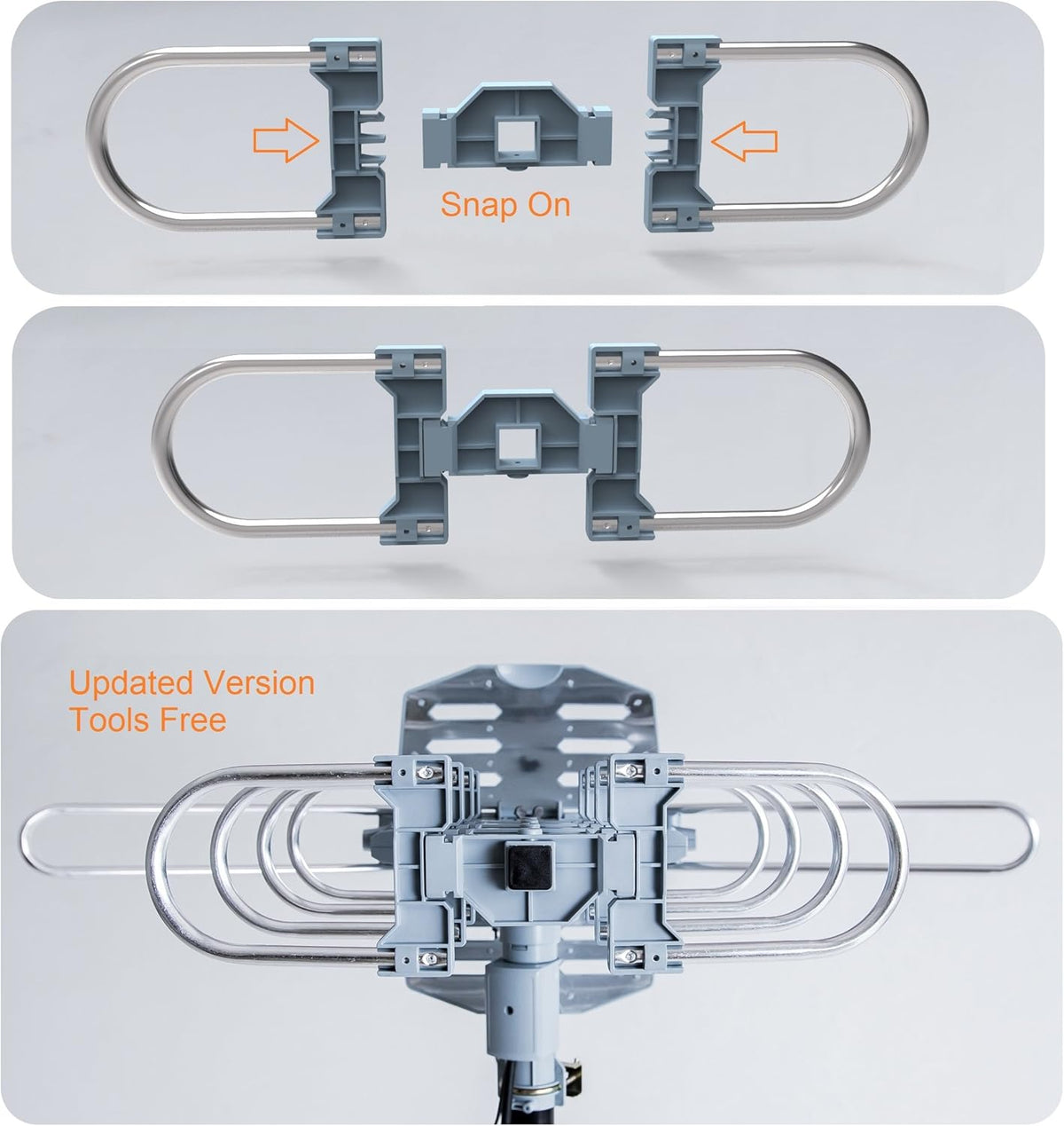 Outdoor HDTV Antenna 150 Miles Long Range Q180