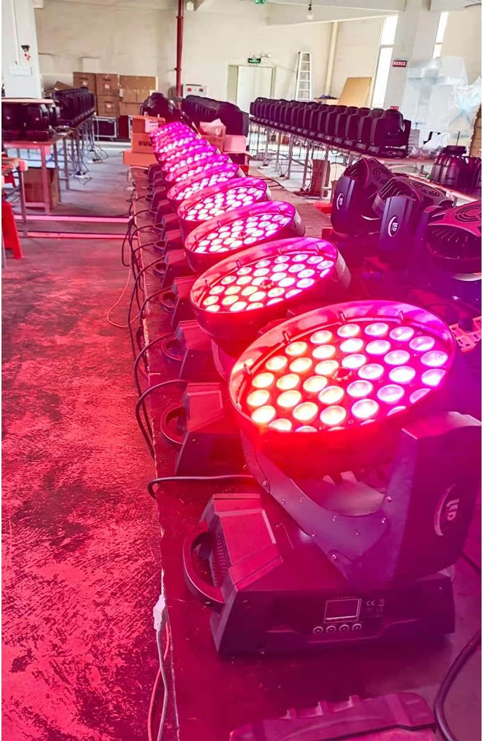 36x18W RGBWAUV 6 in 1 LED Zoom Moving Head Stage Wash Light R968