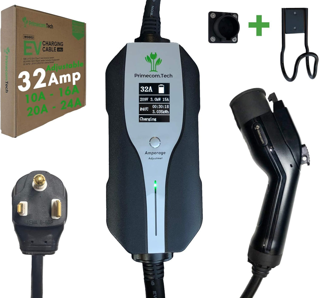 Level 2 Electric Vehicle Charger with 30Ft Cable T888