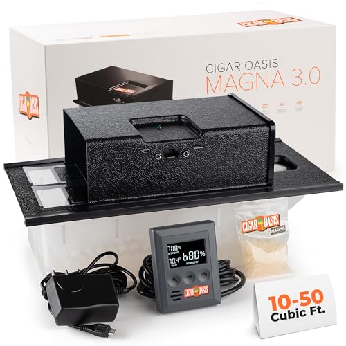 Cigar Humidor Humidifier with LCD Humidity & Temperature Display R6005