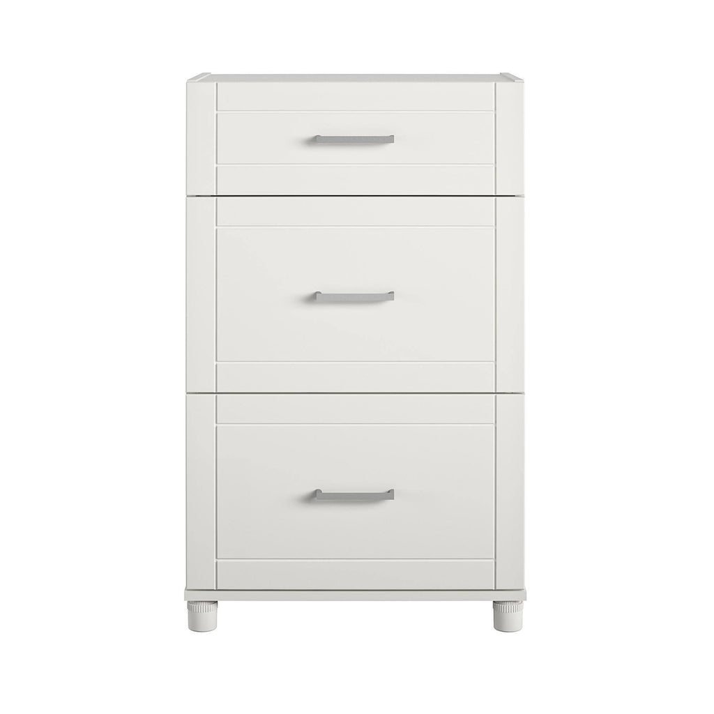 3 Drawer White Base Cabinet B56839