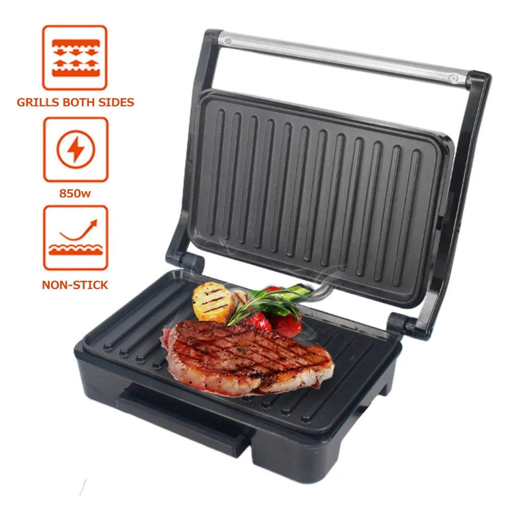 Stainless Steel 850w Sandwich Panini Maker Q7421