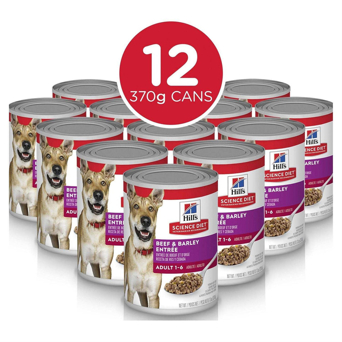 Adult Beef & Barley Entree Dog Food X77366