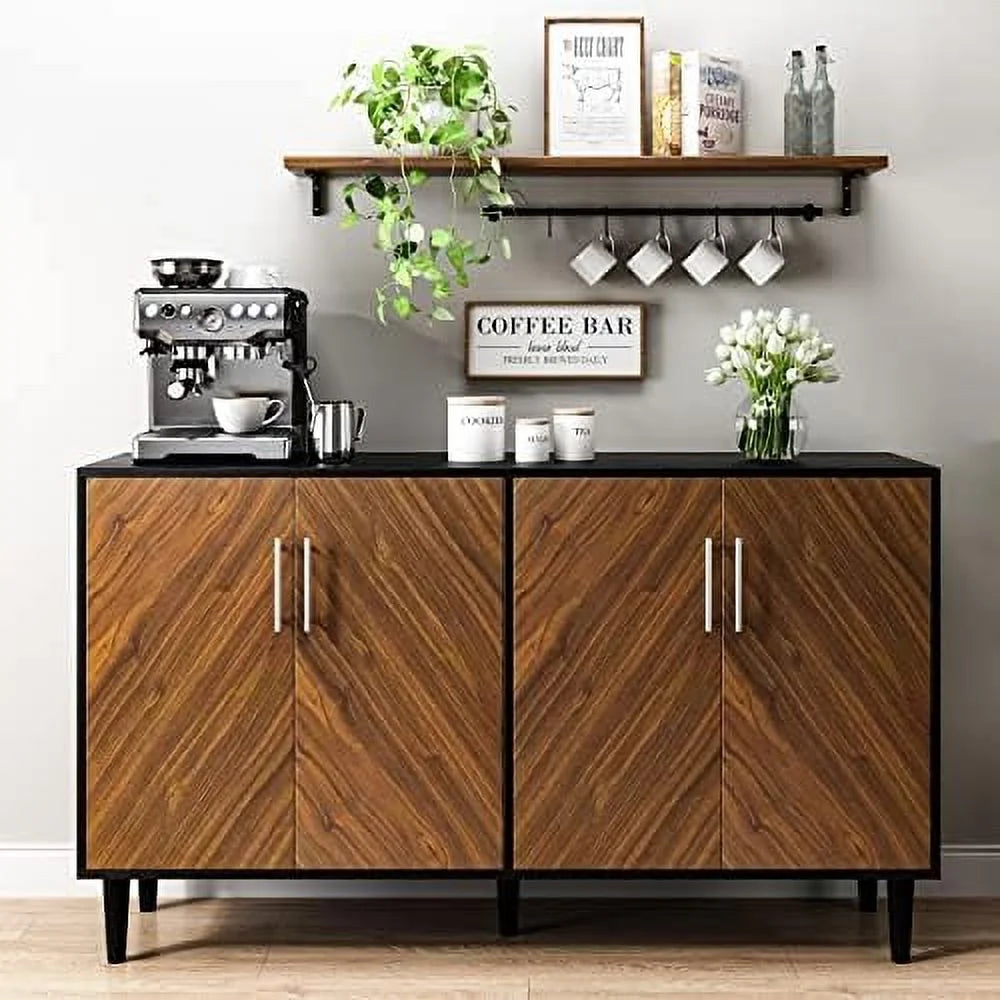 Black 4 Door 58 Inch Sideboard Z205810