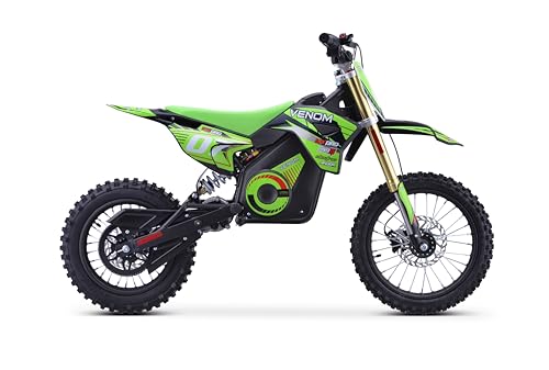 1600W Electric Dirt Bike 48V Lithium Battery Green I597188