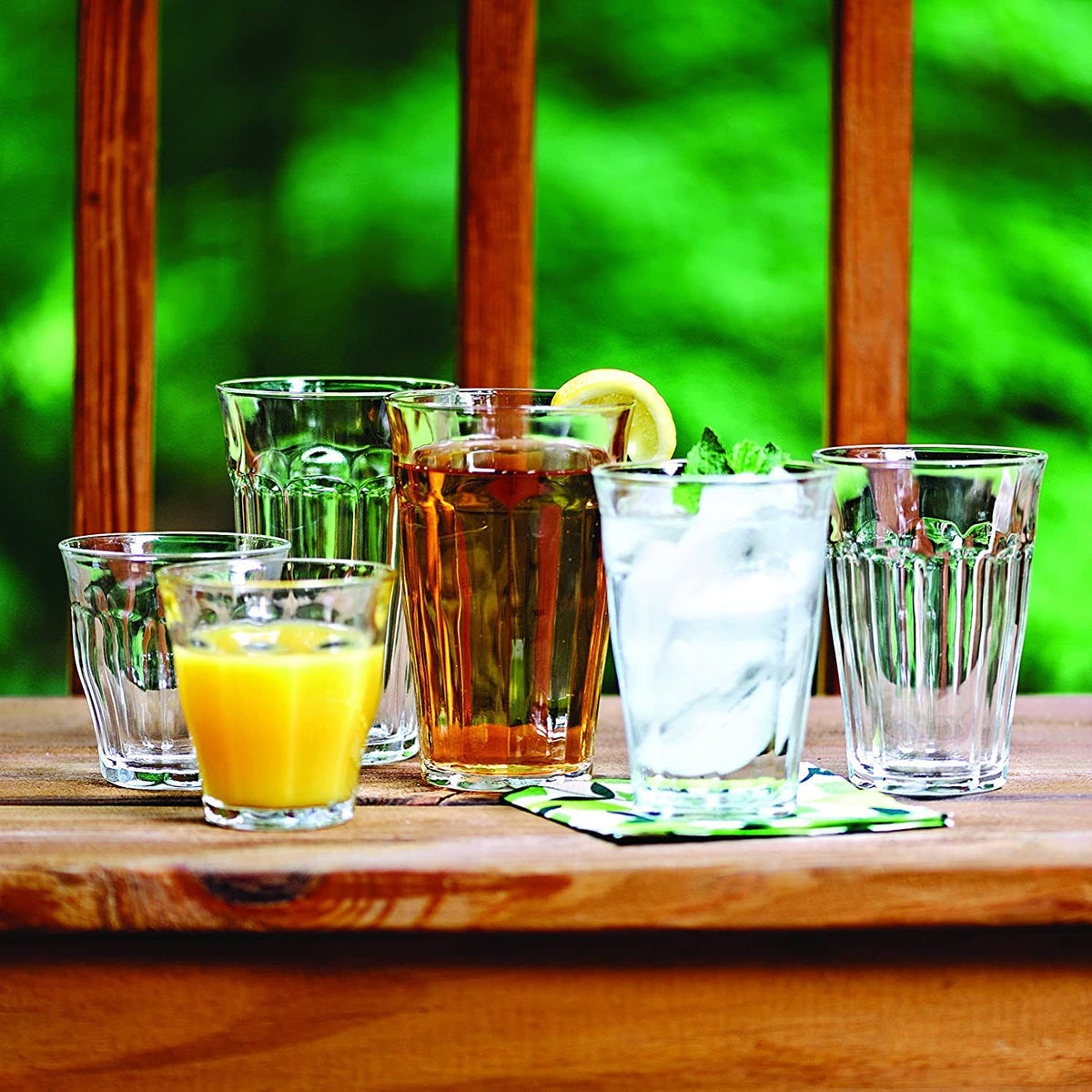 36 Piece Clear Tempered Glass Drinkware and Tumbler A566136