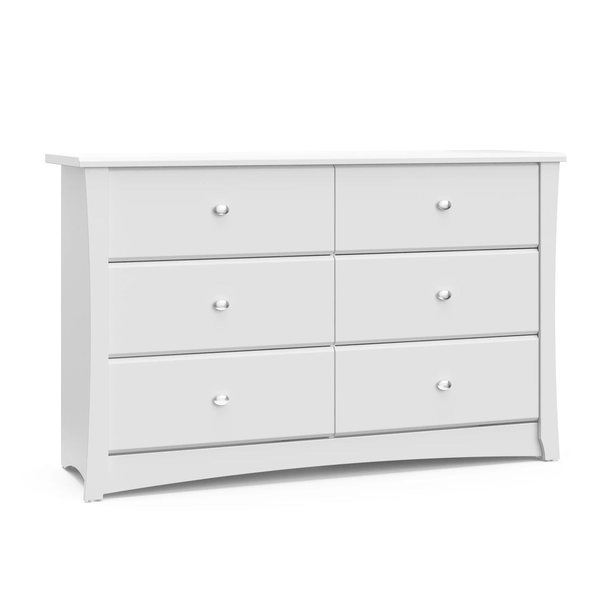 White 6 Drawer Double Dresser R66756