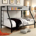 Twin XL Over Queen Bunk Bed in Black P281