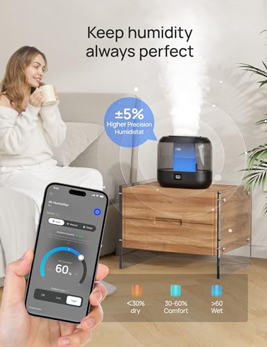 Top Fill 4L Cool Mist Ultrasonic Humidifier S5561