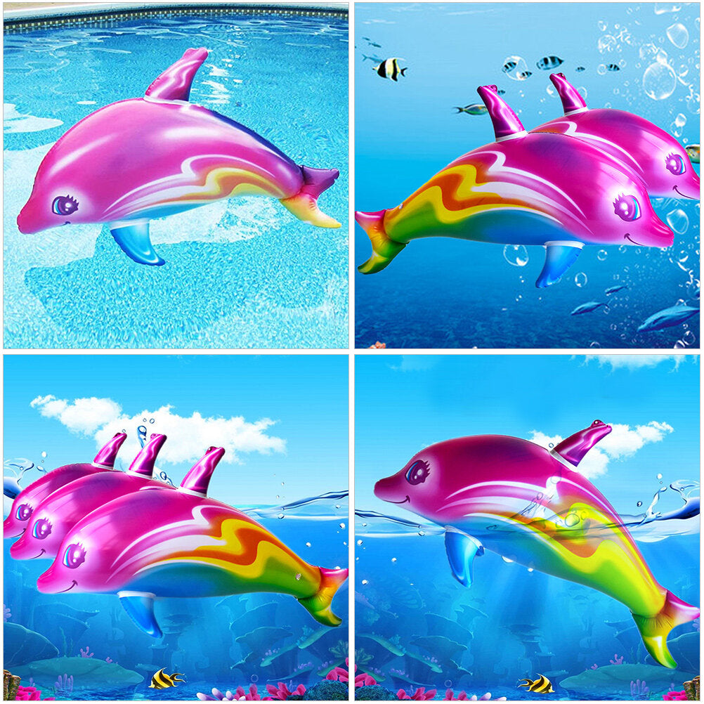 2pcs Big Inflatable Dolphin Toys U53059