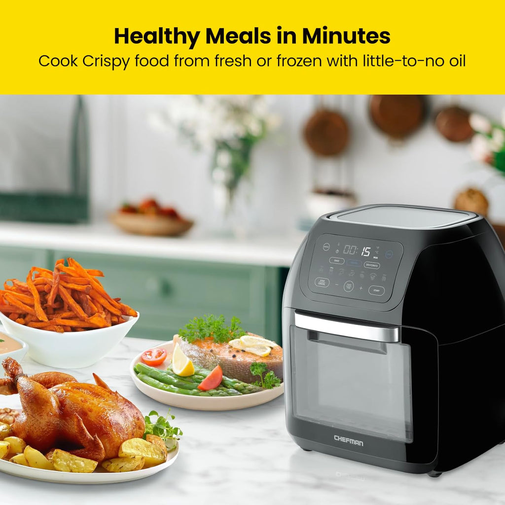 10L 3.6Qt Air Fryer with Rotisserie Dehydrator T8999