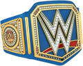 Blue Universal Championship Title Belt with Metallic Sideplates and Adjustable Strap B239