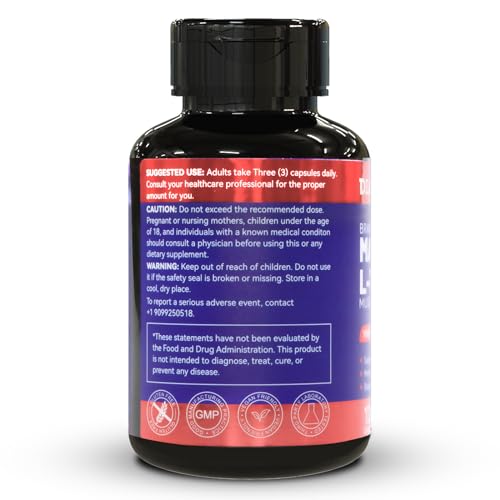 Magnesium L-Threonate Capsules, 1900mg, 120 Veg Capsules F7674