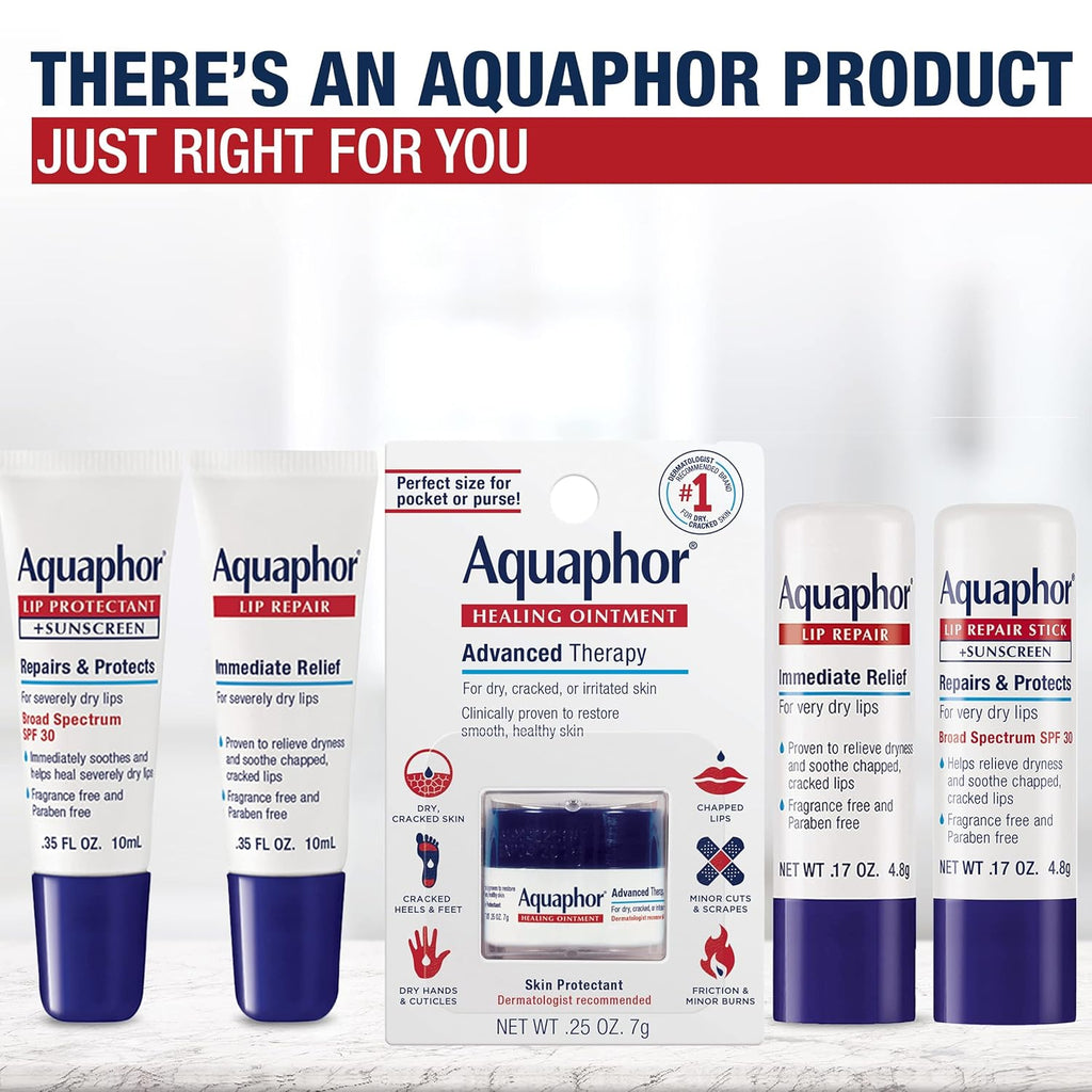 Aquaphor Lip Repair Ointment .35 fl. oz. Tube J968