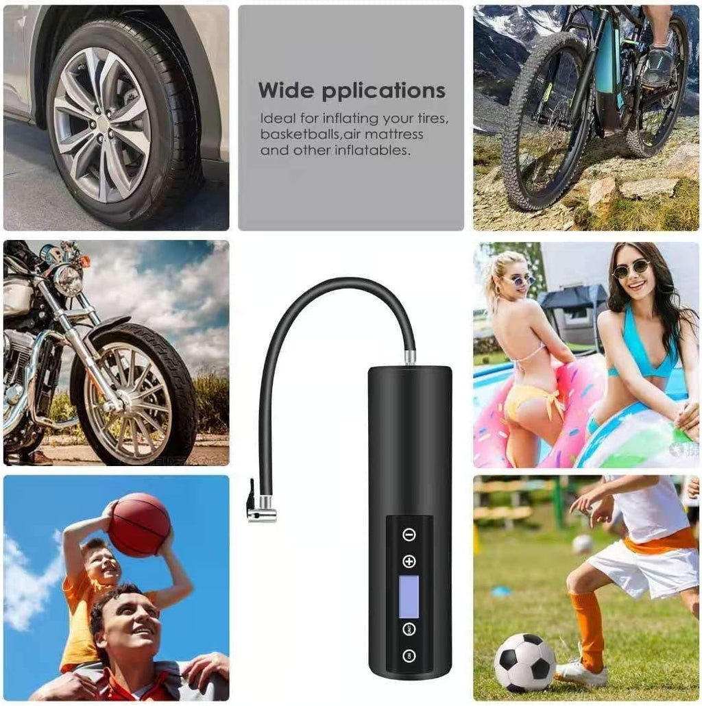 150 PSI Cordless Tire Inflator Air Compressor with LCD Display LED Light A3325
