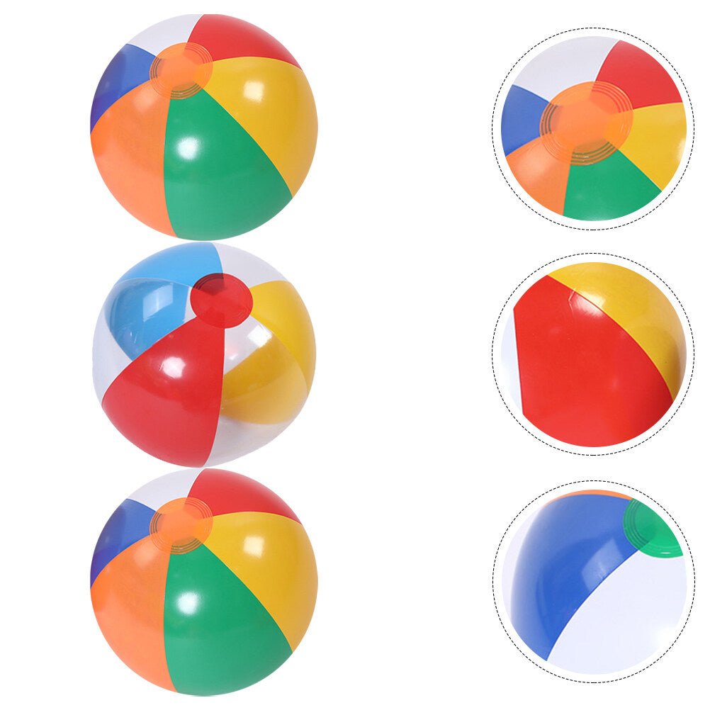 3Pcs Inflatable Beach Ball Pool Toy D200