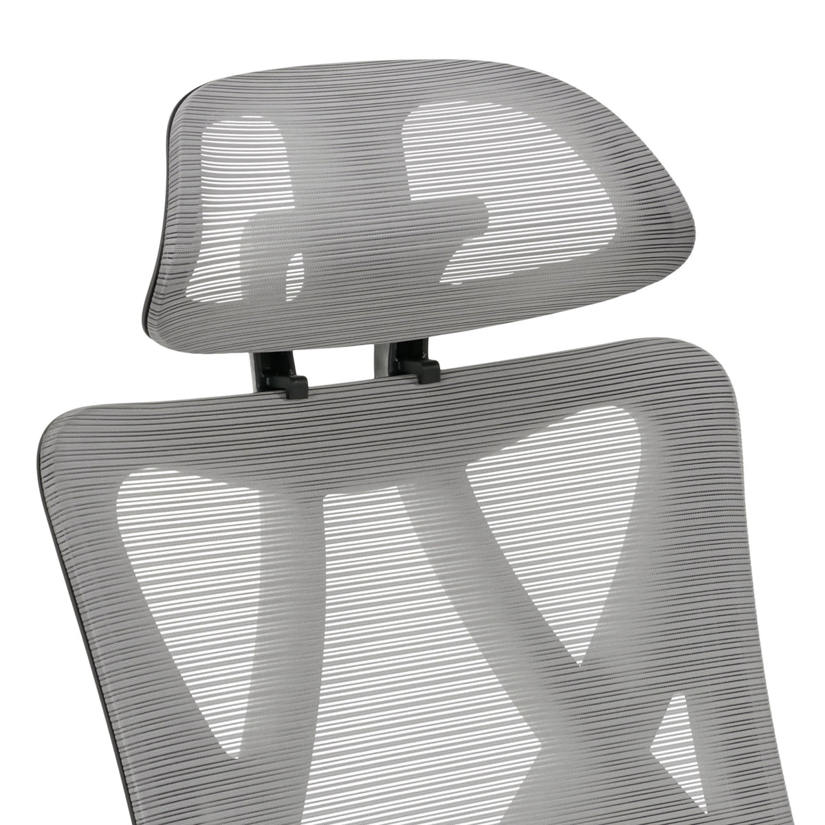 Ergonomic Mesh/Vegan Leather High-Back Task Chair, Gray/Black I992