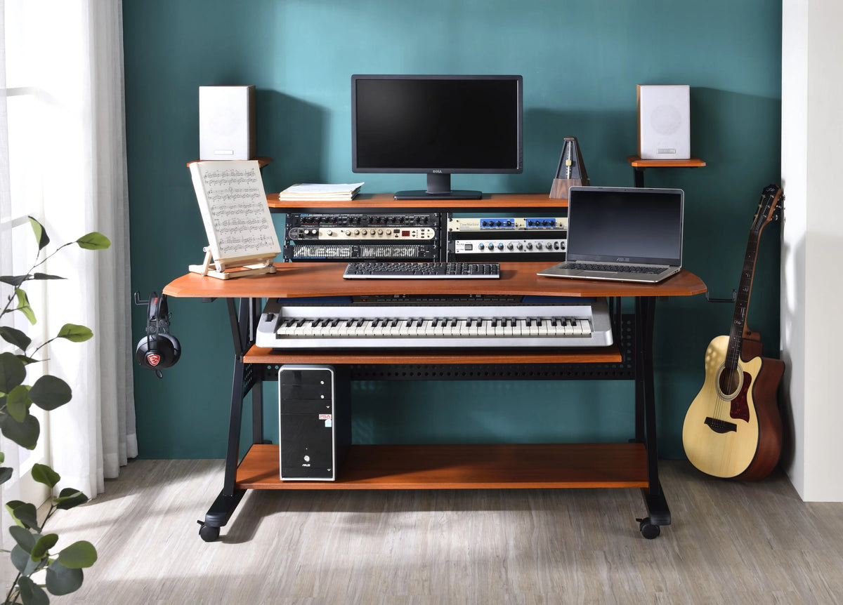 Cherry & Black Desk F3043