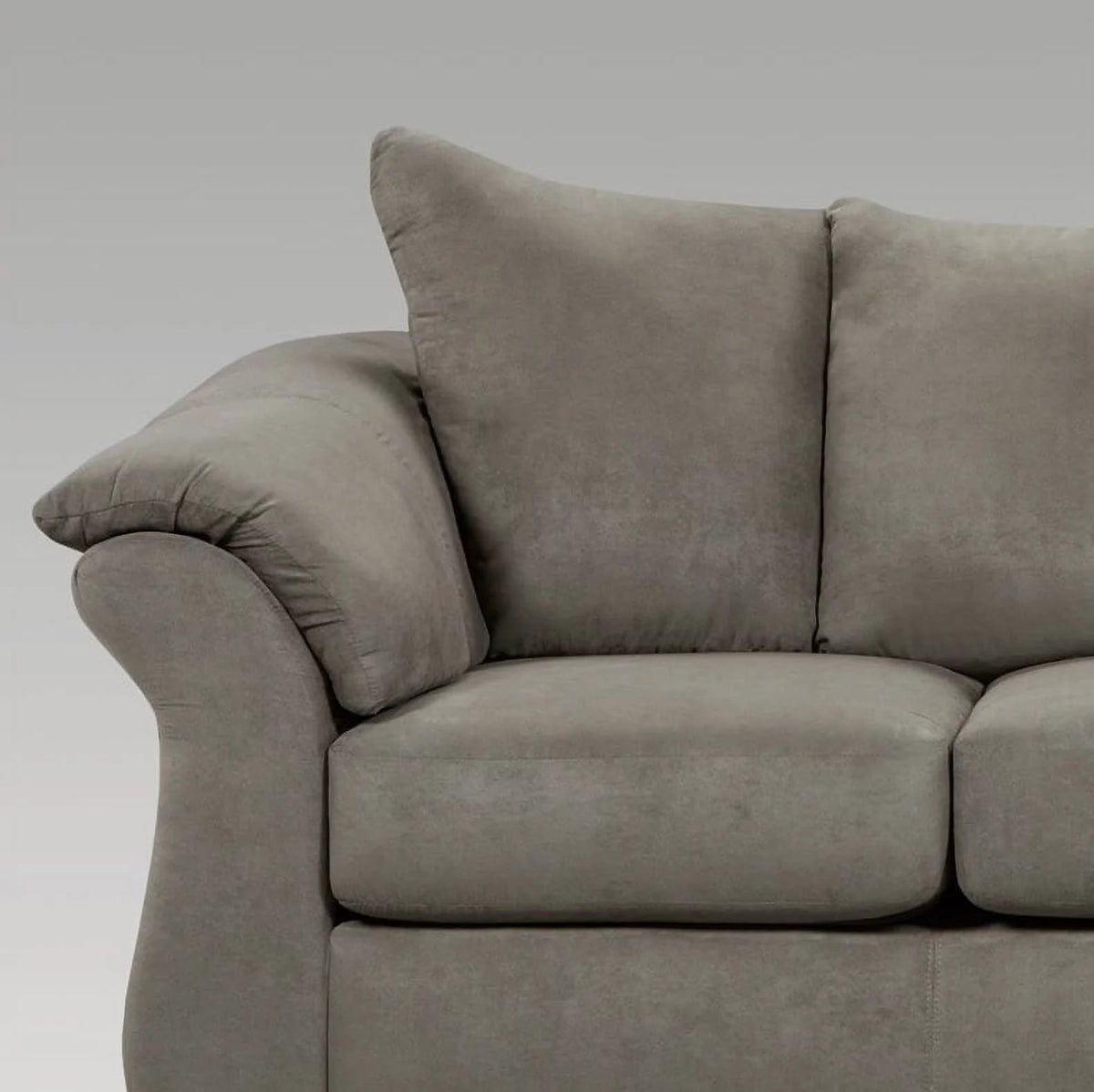 Grey Microfiber Sofa and Loveseat Set G2141