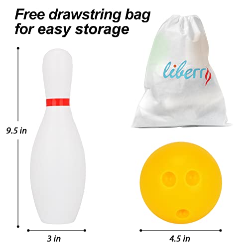 Kids Toy Bowling Set with 10 Pins & 2 Balls X97308