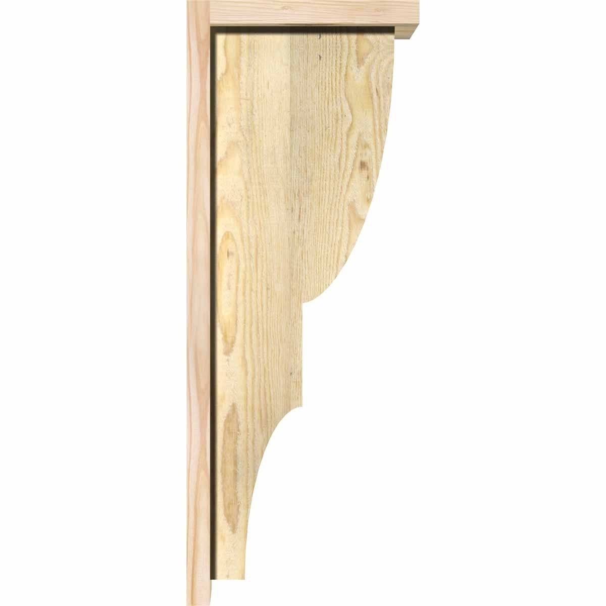 Ridgewood Rough Sawn Corbel with Backplate, Douglas Fir B459